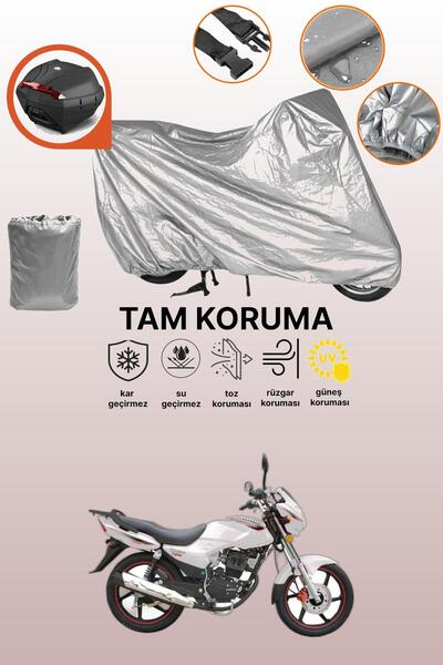 dokaca Gray Rear Bag Compatible King Motor Kr-150-G Compatible Motor Tarpauli...