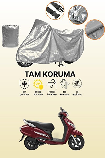 dokaca غطاء دراجة نارية متوافق مع هوندا أكتيفا 125 باللون الرمادي، غطاء واقي،...