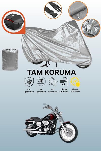 dokaca حقيبة خلفية رمادية متوافقة مع هارلي ديفيدسون داينا وايد جلايد FXDWGI، ...