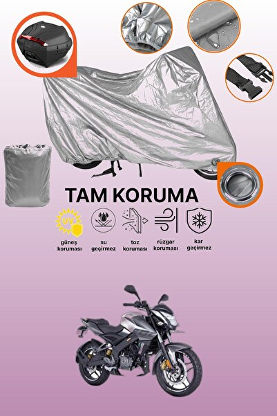 dokaca Gray Lock and Tail Bag Compatible Bajaj Pulsar Ns 200 Ug Compatible Mo...