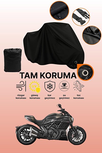 dokaca قماش دراجة نارية متوافق مع دوكاتي ديافيل كاربون متوافق مع القفل الأسود