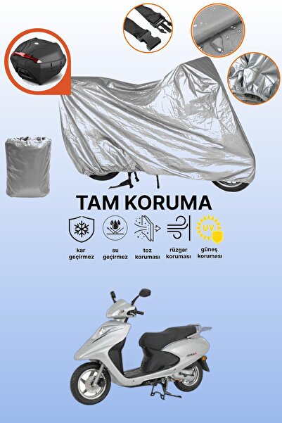 dokaca Gray Rear Bag Compatible Mondial Ritmica 100 Compatible Motorcycle Tar...