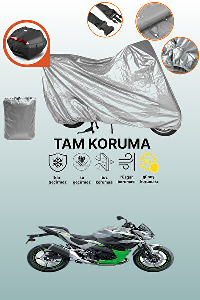 dokaca حقيبة خلفية رمادية متوافقة مع غطاء المحرك المتوافق مع كاواساكي نينجا 7...