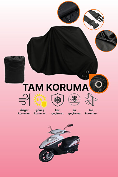 dokaca غطاء دراجة نارية متوافق مع Kuba KM 100T-9 من Black Lock، غطاء واقي