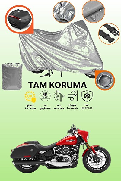 dokaca حقيبة خلفية وقفل رمادي اللون متوافقة مع دراجة نارية هارلي ديفيدسون سوف...