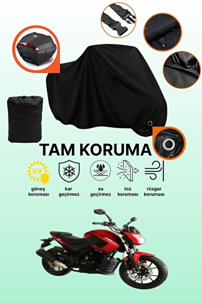 dokaca حقيبة خلفية سوداء وقماش متوافق مع دراجة نارية ماركة آسيا ماجور 250