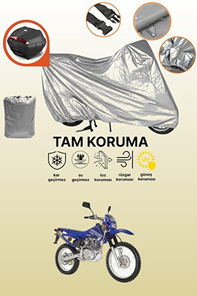 dokaca Gray Rear Bag Compatible with Kanuni Cross 250 Compatible Motorcycle C...