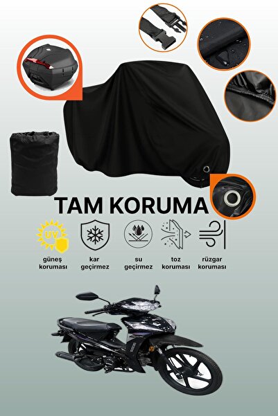 dokaca Black Lock and Tail Bag Compatible King Motor Kr-50 Burn Compatible Mo...