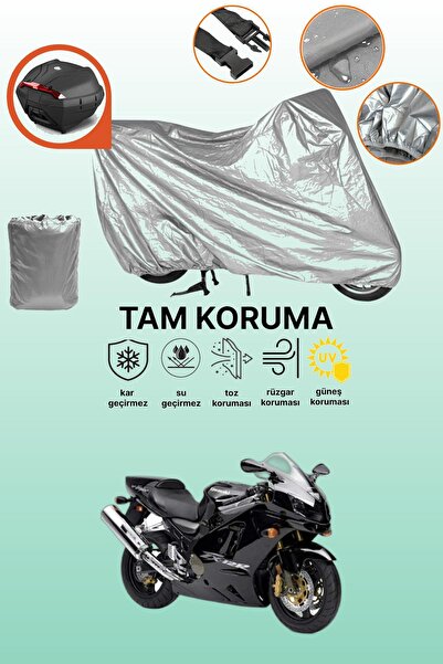 dokaca حقيبة خلفية رمادية متوافقة مع غطاء المحرك المتوافق مع Kawasaki ZX-12 R...