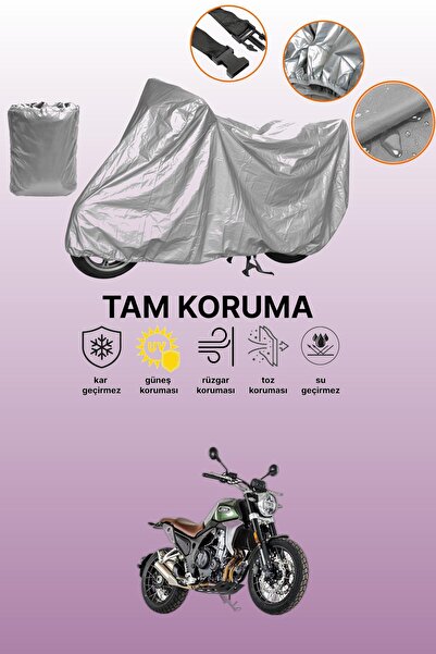 dokaca غطاء دراجة نارية رمادي اللون متوافق مع جاوا آر في إم 500 سكرامبلر، غطا...