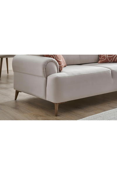 Doğtaş Margo İkili Koltuk Kadife Krem