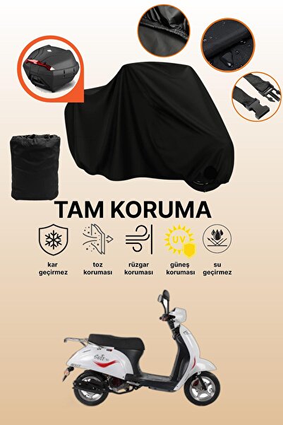 dokaca حقيبة خلفية سوداء متوافقة مع فالكون سوفت 50، غطاء واقي للدراجات النارية