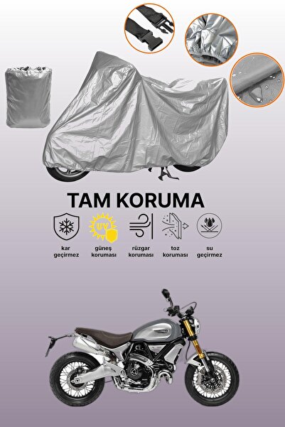 dokaca غطاء دراجة نارية رمادي اللون من دوكاتي سكرامبلر 1100، غطاء واقي، غطاء ...