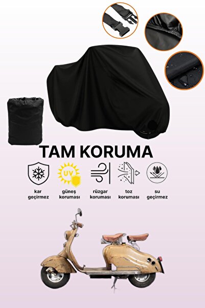 dokaca غطاء محرك لامبريتا إينوسيينتي أسود متوافق، غطاء واقي، غطاء دراجة نارية