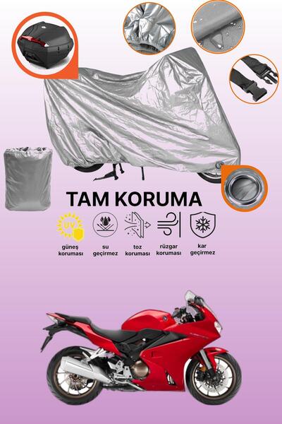 dokaca حقيبة خلفية وقفل باللون الرمادي متوافقة مع دراجة نارية هوندا VFR 800 X...