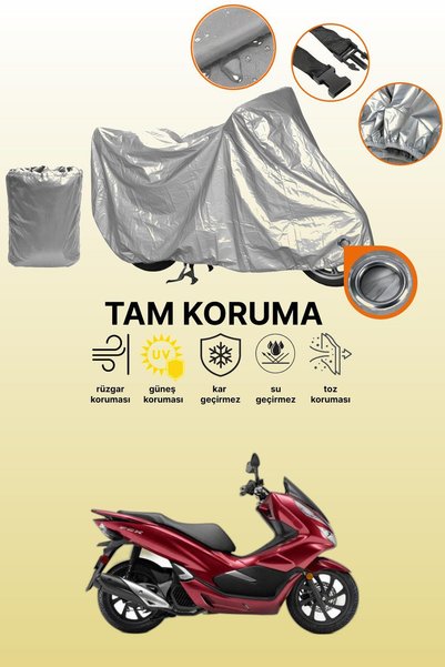 dokaca Gri Kilit Uyumlu Honda PCX125 Uyumlu Motor Brandası, Koruyucu Örtü