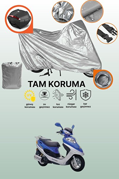 dokaca غطاء حماية رمادي اللون متوافق مع كانوني تريكس 150، غطاء حماية للدراجات النارية