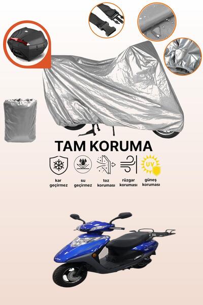 dokaca حقيبة خلفية رمادية متوافقة مع كينج موتور سبيكا 50، غطاء واقي متوافق مع...