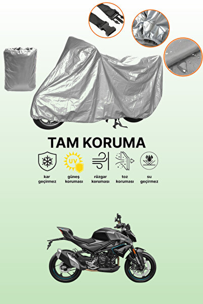 dokaca حقيبة خلفية رمادية اللون وقماش دراجة نارية متوافق مع CFmoto 450NK