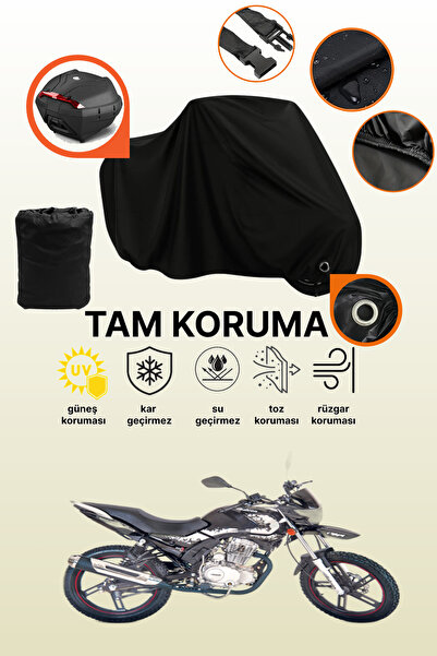dokaca غطاء دراجة نارية متوافق مع فالكون ووندر 150، غطاء واقي أسود متوافق مع ...