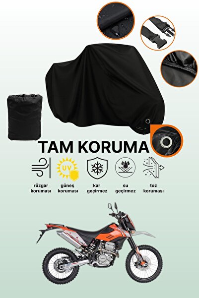 dokaca قماش دراجة نارية متوافق مع Mondial X-Treme Enduro متوافق مع قفل أسود
