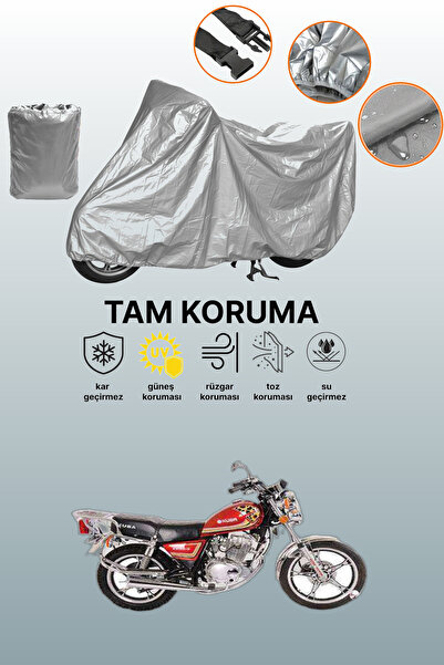 dokaca غطاء دراجة نارية متوافق مع ماركة كوبا KB150-9 باللون الرمادي، غطاء واق...