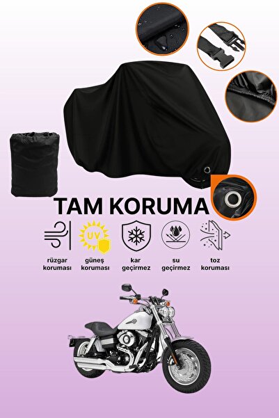 dokaca غطاء دراجة نارية متوافق مع Harley-Davidson Dyna Fat Bob FXDF، غطاء واق...