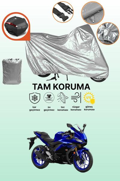 dokaca غطاء محرك متوافق مع ياماها YZF R25 ABS متوافق مع الحقيبة الخلفية باللو...