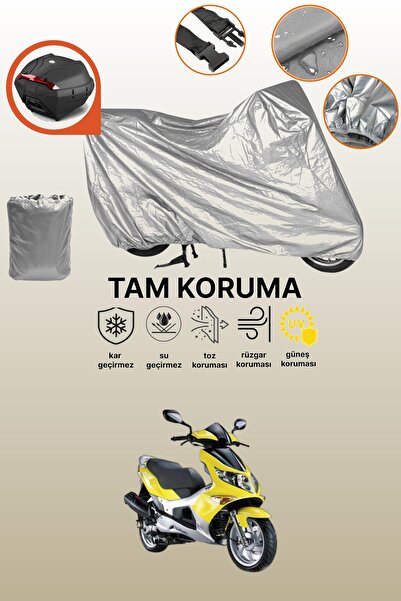 dokaca Gray Rear Bag Compatible Kanuni Bobcat 150 Compatible Engine Cover, Pr...