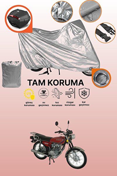 dokaca Gray Tail Bag and Lock Compatible Mondial 125 Uag Compatible Motorcycl...