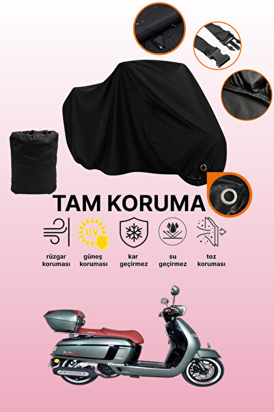 dokaca غطاء دراجة نارية متوافق مع Arora Mojito Pro S متوافق مع قفل أسود، غطاء...