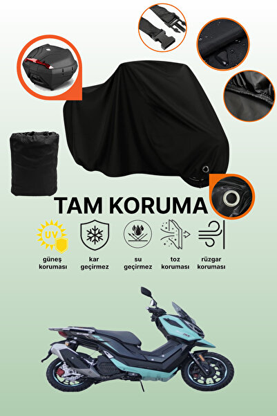 dokaca Black Lock and Tail Bag Compatible Motolux Sst 125 Compatible Motorcyc...