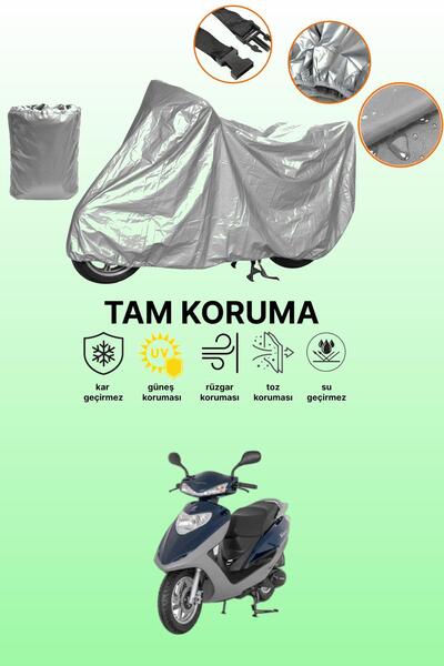 dokaca Gray Mondial 100 Nt Turquoise Compatible Motorcycle Cover, Protective ...
