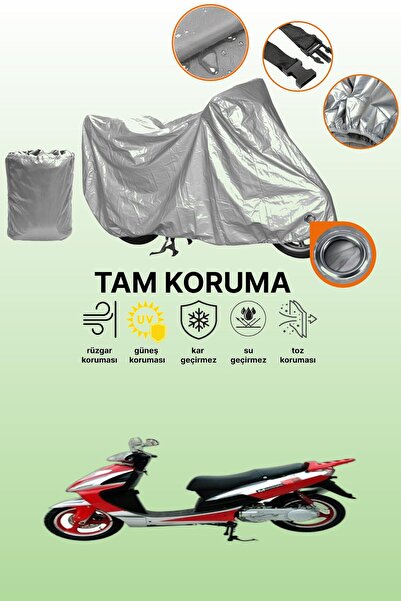 dokaca Gray Lock Compatible Mondial 151 Rs Compatible Motorcycle Cover, Prote...