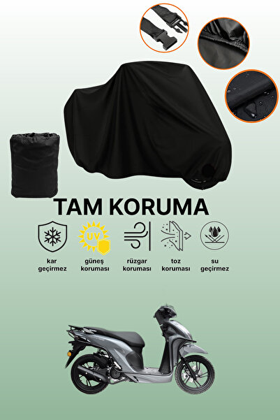 dokaca حقيبة خلفية سوداء وقماش متوافق مع دراجة نارية يوكي ديوتي 125