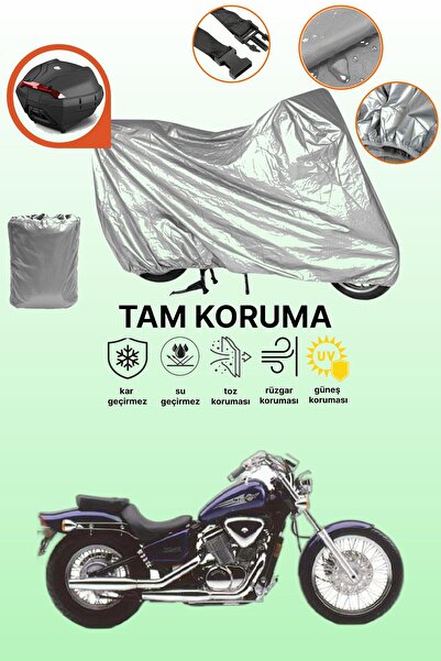dokaca Grey Tail Bag Compatible Honda Vt 600 Shadow Compatible Motorcycle Tar...