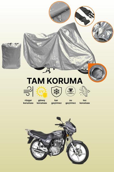 dokaca Gray Lock Compatible Kanuni Windys 150 Lx Compatible Motorcycle Cover,...