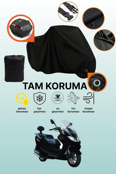 dokaca Black Lock and Tail Bag Compatible Mondial 150 Zat Compatible Motorcyc...