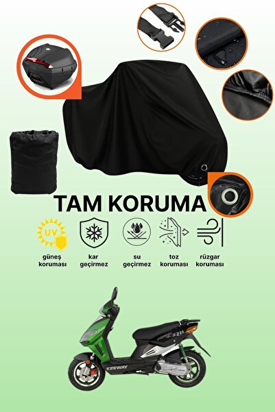 dokaca Black Lock and Tail Bag Compatible Keeway Matrix 150 Compatible Motorc...
