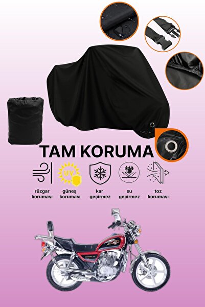 dokaca غطاء دراجة نارية متوافق مع Black Lock Falcon Comfort 150، غطاء واقي