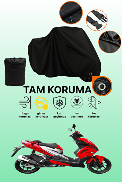 dokaca غطاء دراجة نارية متوافق مع يوكي إيمولا 125، غطاء واقي أسود اللون