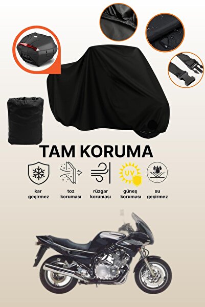 dokaca حقيبة خلفية سوداء متوافقة مع ياماها XJ 600 S، غطاء دراجة نارية متوافق،...