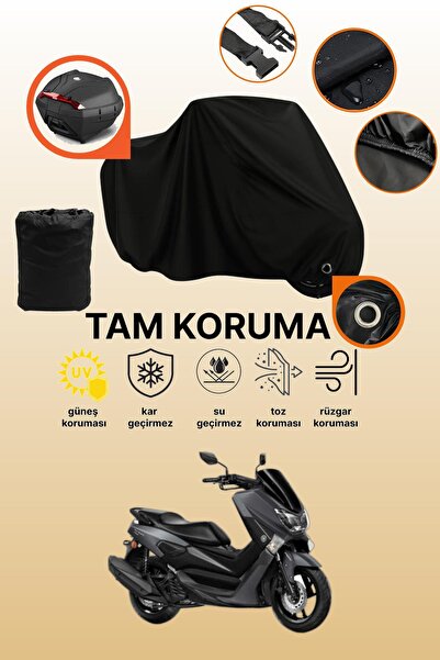 dokaca حقيبة خلفية سوداء متوافقة مع ياماها NMax 155، غطاء دراجة نارية متوافق،...