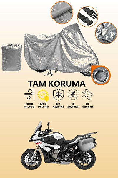 dokaca Grey Compatible with Lock Bmw S 1000 Xr Compatible Motorcycle Tarpaulin