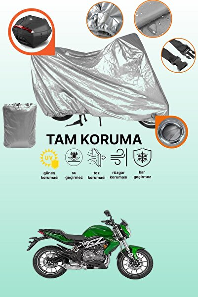 dokaca حقيبة خلفية وقفل رمادي متوافقة مع ماركة Benelli TNT 300، غطاء حماية لل...