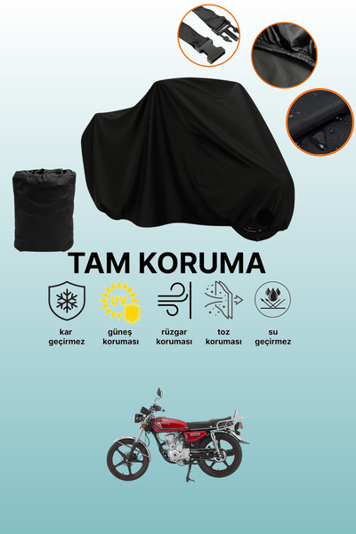 dokaca Black Mondial 50 Uag Compatible Motorcycle Cover, Protective Cover, Mo...