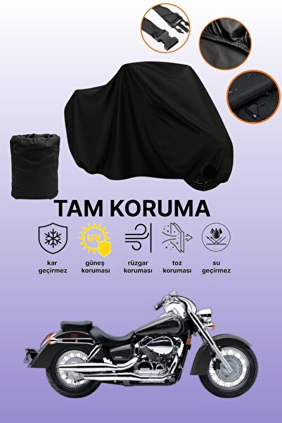 dokaca Black Tail Bag and Lock Non-Matching Honda Vt 750 C Shadow Compatible ...