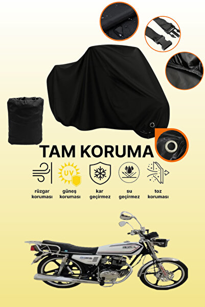 dokaca غطاء دراجة نارية متوافق مع Kuba Cheetah 180-FC من Black Lock، غطاء واقي