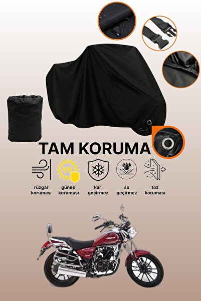 dokaca غطاء دراجة نارية متوافق مع Black Lock Falcon Crown 150، غطاء واقي
