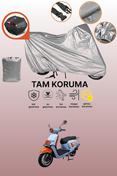 dokaca Gray Rear Bag Compatible Apachi Beauty 50 Compatible Motorcycle Cover,...